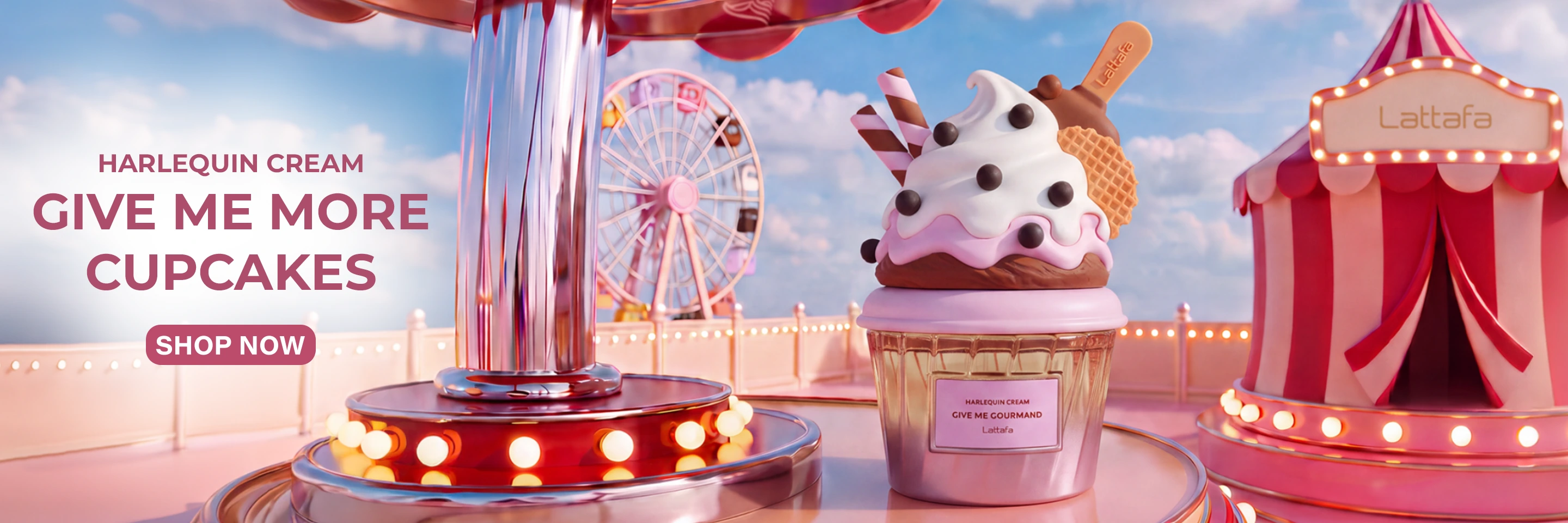 Lattafa Give Me Gourmand Harlequin Cream